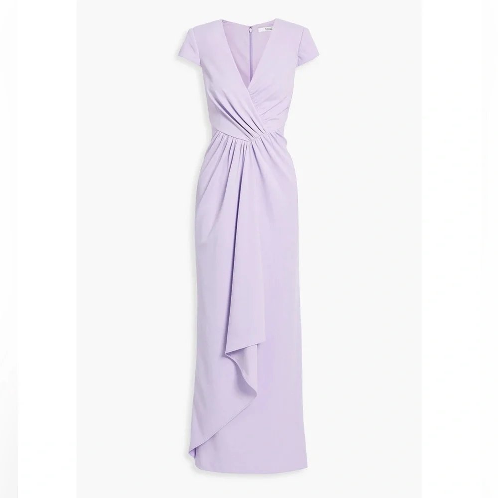 BADGLEY MISCHKA Draped crepe gown - Picture 1 of 4
